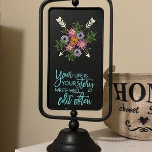 Chalkboard Black and Multicolor Inspirational Sign